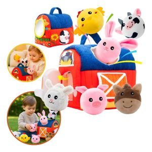 Juguete Didáctico Sensorial Montessori Granja Peluches Niño