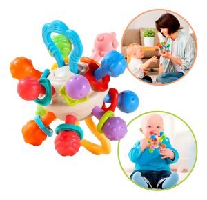 Juguete Didáctico Sensorial Mordillo Sonajero Montessori