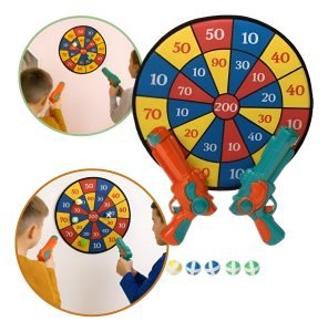 Juego De Dardos Tiro Al Blanco De Velcro Para Niño Pistola