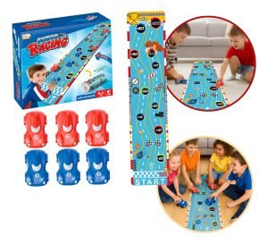 Juguete Didáctico Alfombra Curling De Pista Carreras Autos